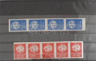 Jósa András Nyíregyháza 1868-1968 2 különböző levélzáró 4-es és 5-ös csík