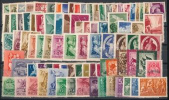 Kis tétel stecklapon az 1930-as, 1940-es évekből, benne 88 db bélyeg