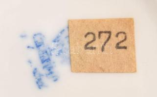 Aquincum aquazur gyertyatartó leányka. Kézzel festett, jelzett, hibátlan. terv: Őz-Szabó Antónia.16 ...