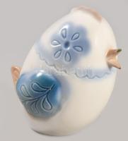 Aquincum aquazur csibe. Kézzel festett, jelzett, hibátlan. terv: Őz-Szabó Antónia. 6 cm