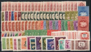 Kis tétel stecklapon, benne 124 db bélyeg