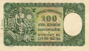 Szlovákia 1940 100K "specimen" T:I