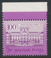 1987 Kastélyok 100Ft I./A változatban (45.000) (kis festékfolt a gumiban / small ink spot in gum)