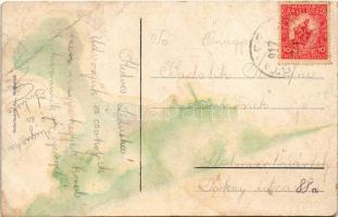 1917 Stájerlak, Steierlak, Stájerlakanina, Steierdorf, Anina; Tekintet a Panur és homokhegyre, gyár....