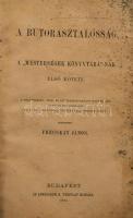 Frecskay János (szerk.): A butorasztalosság. + Hozzákötve: Az épületasztalosság. A ,,Mesterségek Könyvtárá"-nak I-II. kötete. Bp., 1882-1883, Athenaeum, VI+180 p.; 146+(2) p. Szövegközti ábrákkal illusztrálva. Félvászon-kötésben, megviselt, foltos borítóval, sérült gerinccel, lapszéli ázásnyomokkal, penészfoltokkal. Ritka!