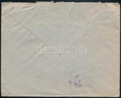 1921 Ajánlott levél / Registered cover with 10 stamps to Vienna