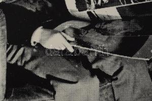 Csáji Attila (1939-): Információ+információ/információ, 1970 körül. Szitanyomat, papír, jelzett, szá...