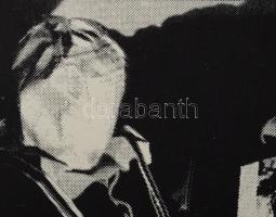 Csáji Attila (1939-): Információ+információ/információ, 1970 körül. Szitanyomat, papír, jelzett, szá...