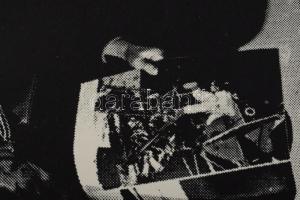 Csáji Attila (1939-): Információ+információ/információ, 1970 körül. Szitanyomat, papír, jelzett, szá...