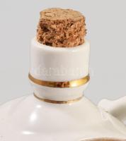 Zsolnay Esztergom porcelán kulacs, jelzett, hibátlan, m: 12 cm