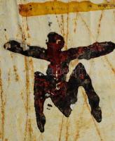 Olvashatatlan jelzéssel: Alakok. Vegyes technika, merített papír, lap széle kissé sérült, 32x41 cm