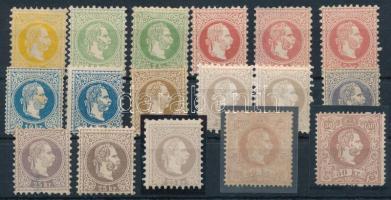 1867 17 db bélyeg közte több finom nyomat
