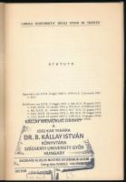 Statuo. Della Libera Universitá Deigli Studi di Trento. Makay Ádám névbejegyzésével, dátumozva (Roma...