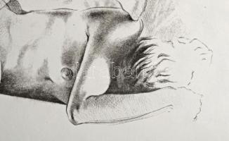 Párkányi Raab Péter (1967-): Csiga. Cinkográfia, papír, jelzett, számozott: 100/16, lap tetején apró...