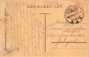 1917 Pöstyén, Piestany; Király sor, villák. Adler Mór kiadása / Königszeile / street, villas (r)