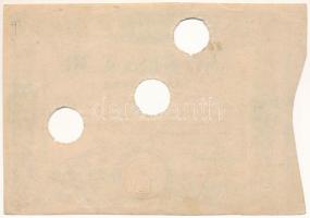 Temesvár 1849.05.01. 10G "B 80??" érvénytelenítő lyukasztásokkal T:F szép papír / Hungary ...