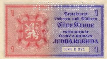 D. Reich/Cseh-Morva Protektorátus 1940 1K  "specimen" T:I