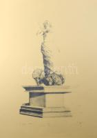 Párkányi Raab Péter (1967-): A gyöngy születése. Cinkográfia, papír, jelzett, számozott: 100/32, 52x31,5 cm.