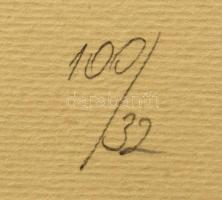 Párkányi Raab Péter (1967-): A gyöngy születése. Cinkográfia, papír, jelzett, számozott: 100/32, 52x...