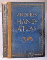 1937 Andrees Handatlas. Ausgewählte, völlig neu bearbeitete Ausgabe in einem Bande. Herausgegeben vo...