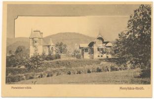 Menyháza, Monyásza, Moneasa; Paradeiser villák. Illés Albert kiadása / villas (r)