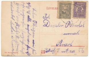 Menyháza, Monyásza, Moneasa; vasútállomás. Fái Károly kiadása / railway station (fl)