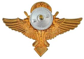 Szovjetunió DN "Légideszantosok" részben aranyozott, zománcozott fém jelvénye csavaros hát...