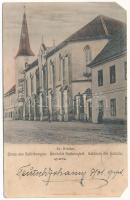 1908 Sárkány, Schirkonyen, Sercaia (Brassó); Ev. Kirche / Evangélikus templom / Lutheran church (ázott / wet damage)