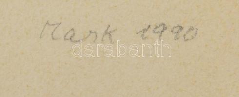 Mark (Márkus), Anna (1928-): Konstruktivista kompozíció. Szitanyomat, papír, jelzett, művészpéldány ...