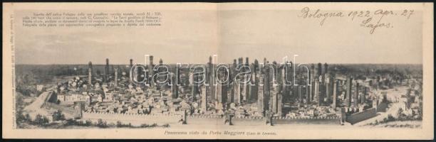 1922 Nagylakú képeslap Olaszországból Budapestre, 2 x 200f portóval / Postcard from Italy to Hungary...