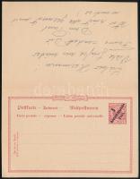 Német Kelet-Afrika ~1905 Válaszos levelezőlap / PS-reply card