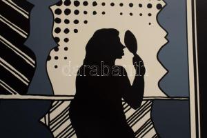 Horváth László Xavér (1944-2016): Női alakok (cím nélkül). Nyomat, karton, jelzett. Apr4ó felületi k...