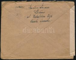 1917 Cenzúrázott levél Bécsbe / Censored cover