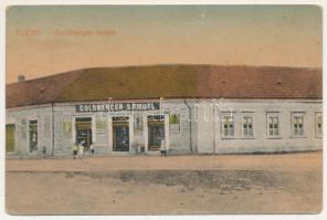 Élesd, Alesd; Goldberger Sámuel üzlete / shop of Goldberger (Rb)