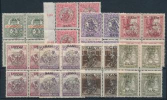 Nagyvárad 1919 8 db négyestömb. Signed: Bodor