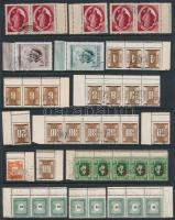 39 db bélyeg ívszéli dupla fogazással vagy festékcsíkkal, berakólapon