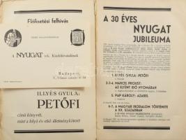 1937 Nyugat XXX. évf. 1. szám, 1937. január, szerk.: Babits Mihály, Gellért Oszkár. Benne: Török Sop...