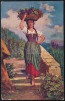 1917 Tábori posta képeslap / Field postcard "K.u.k. INFT. RGMT. KRAY No.87." + "FP 10...