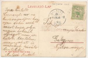 Kisjenő, Chisineu-Cris; Római katolikus templom (tatarozás alatt) és főhercegi lak. Kaufmann Manó és...