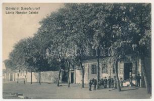 Szépfalu, Temesszépfalu, Temes-Szépfalu, Seredin, Frumuseni; Lántz Nándor üzlete / shop of Lántz (ragasztónyom / glue marks)