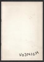 Vojnich. Vojnich Erzsébet. 1984. Kiállítási katalógus és meghívó. Kiadói papírkötés, jó állapotban.