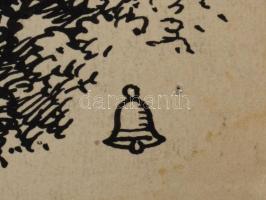 Haranghy Jenő (1894-1951): 10 db illusztráció a Világvándor király c. műhöz. Tus, papír, többségében...