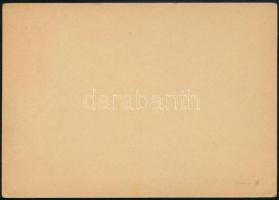 1944 12f gettóposta levelezőlap átlós sárga sávval, ex Simády (Hodobay 30.000)