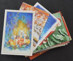 100 db MODERN karácsonyi üdvözlő képeslap / 100 MODERN Christmas greeting cards