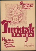 1939 A Turisták Lapja 51. évfolyamának 3. száma, kiadja: a Magyar Turista Egyesület