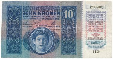 1915. 10K "1141 213965" T:F szép papír
Adamo K11