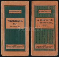 Apró Könyvtár 2 db - Csuday Jenő: A magyarok történelme. 1526-1867. + Csuday Jenő: Világtörténelem. Ókor. Bp., Löblovitz Zsigmond. Kiadói papírkötés, kopottas állapotban.