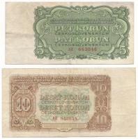 Csehszlovákia 1953. 10K + 1961. 5K T:F,VG
Czechoslovakia 1953. 10 Korun + 1961. 5 Korun C:F,VG
Kra...