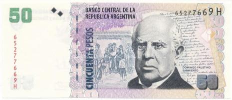 Argentína DN(2014) 50P "65277669 H" T:AU sarokhajlás
Argentina ND(2014) 50 Pesos "65...