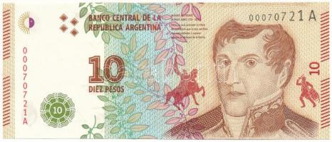 Argentína DN(2016) 10P "00070721 A" T:AU
Argentina ND(2016) 10 Pesos "00070721 A&quo...